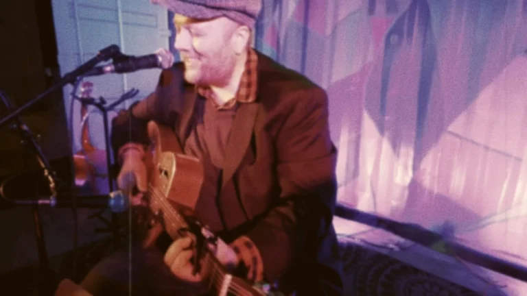 Jack Norton sings "Walking My Troubles Away" at Peter's Biergarten in Winona, Minnesota
