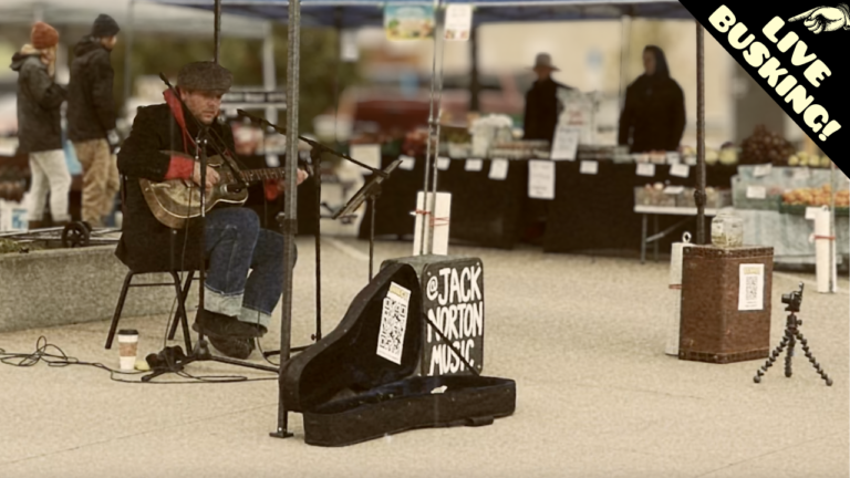 LIVE BUSKING: Hesitation Blues / Shine On, Harvest Moon / Big River Blues | Winona Farmers Market