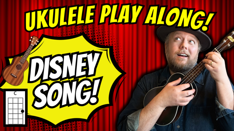 Ukulele Play Along Easy - Zip A Dee Doo Dah (Disney Song) | Easy Beginner (C F D7 G7) | Sing Along