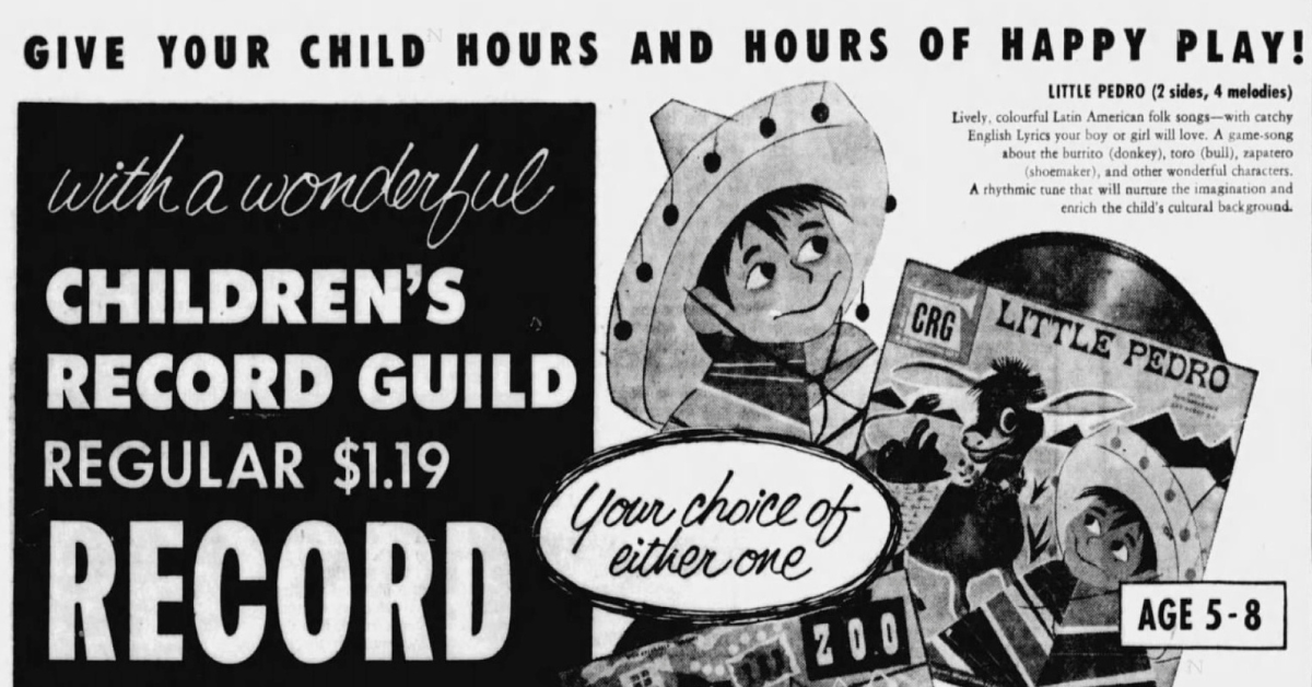 Kids record ad