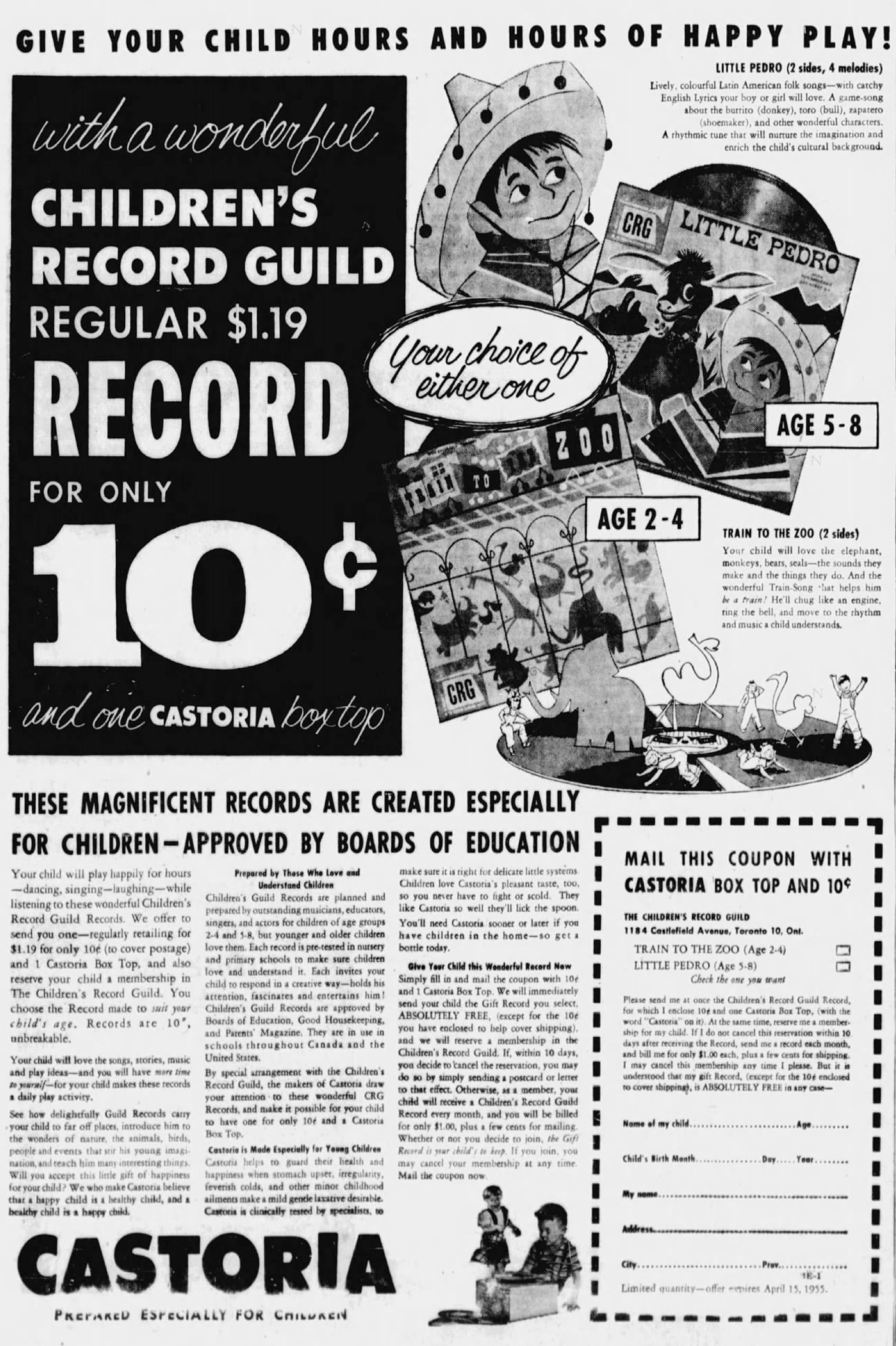 Kids record ad from The_Expositor_1955_03_03_29