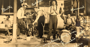 1943 photo of the Korn Kobblers at Rogers Corner in New York City, from the Jack Norton collection