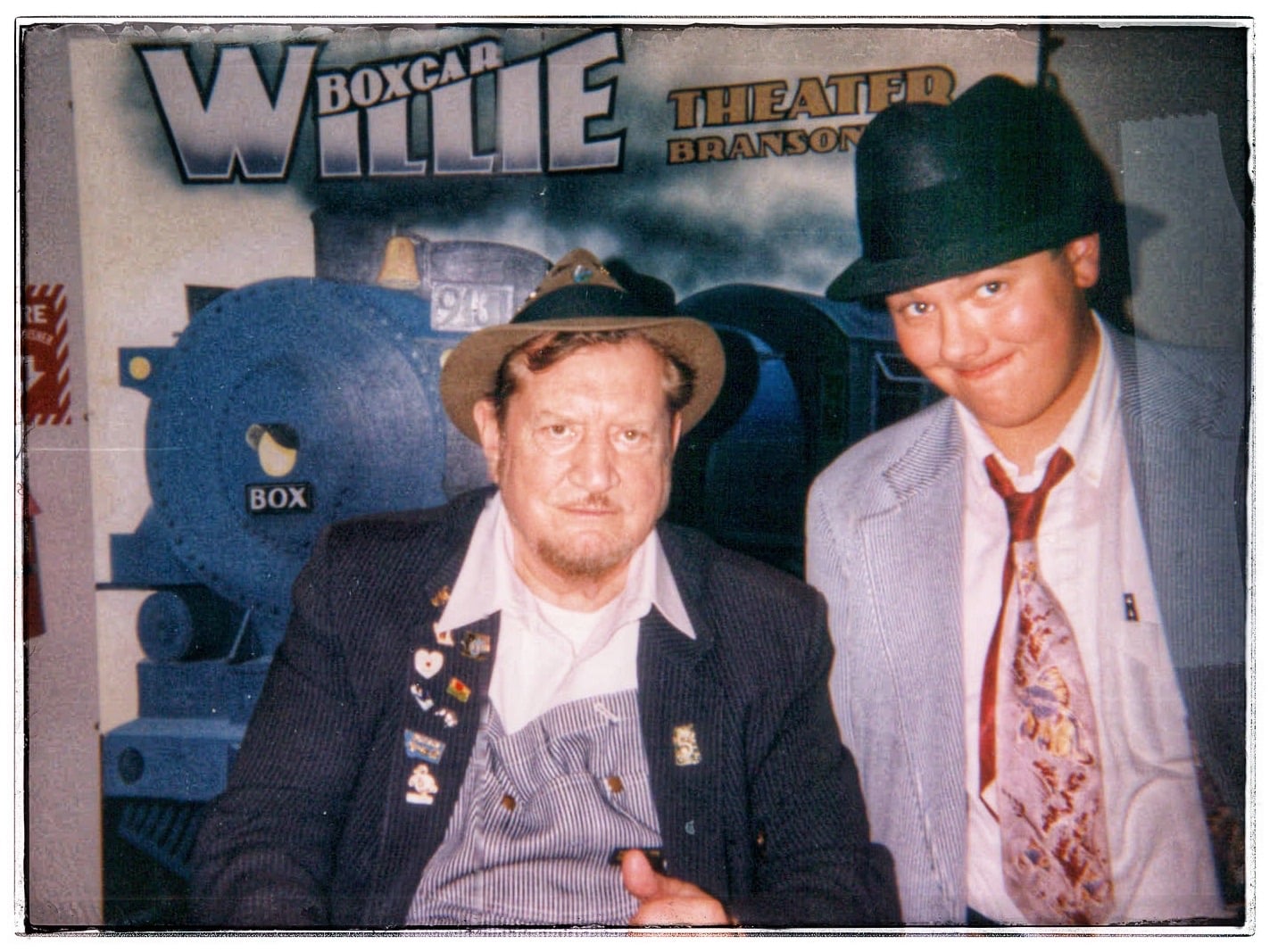 Musician Jack Norton with Boxcar Willie in Branson, Missouri